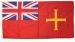 5x3ft 60x36in 152x91cm Guernsey ensign (woven MoD fabric)